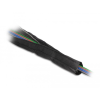 DELOCK Hőellenálló EMI Shielding fonott borítás tépőzáras rögzítővel, 1 m x 30 mm méretű, fekete