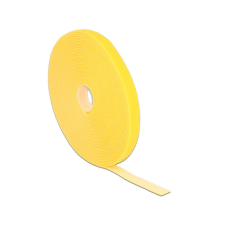 DELOCK Hurkolható rögzítok, 10 m x 13 mm (H x Sz) tekercs, sárga villanyszerelés