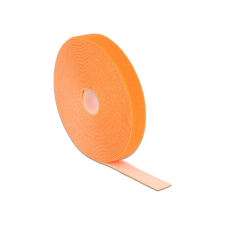 DELOCK Hurkolható rögzítok, 10 m x 20 mm (H x Sz) tekercs, narancssárga villanyszerelés