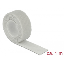 DELOCK Hurkolható rögzítők, 1 m x 20 mm (H x Sz) tekercs, szürke villanyszerelés