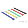 DELOCK Hurkolható rögzítők, 240 x 12 mm (H x Sz), 10 darab, színes