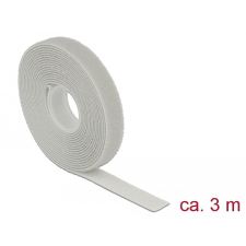 DELOCK Hurkolható rögzítők, 3 m x 13 mm (H x Sz) tekercs, szürke villanyszerelés