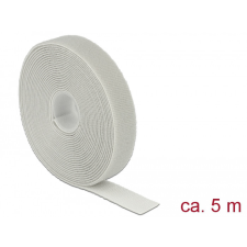 DELOCK Hurkolható rögzítők, 5 m x 20 mm (H x Sz) tekercs, szürke villanyszerelés