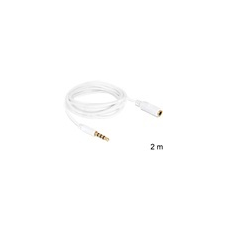 DELOCK Jack hosszabbító (3,5 mm, 2 m, fehér) audió/videó kellék, kábel és adapter