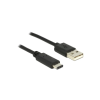 DELOCK KAB Delock 83600 USB Type-C™ 2.0 dugó - USB2.0 A dugó - 1m