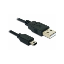 DELOCK kábel 2db USB-A 2.0 apa - USB mini 5 tűs asztali számítógép kellék