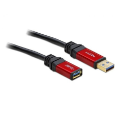 DELOCK Kábel - 82753 (USB-A 3.0 -&gt; USB-A 3.0 Hoszabbító kábel, apa/anya, prémium, 2m) kábel és adapter