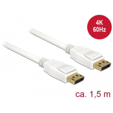 DELOCK Kábel Displayport 1.2 dugó &gt; Displayport dugó 4K 60 Hz 1,5 m kábel és adapter