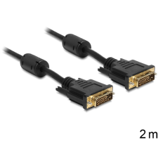 DELOCK kábel DVI 24+1 male/male összekötő, 2m kábel és adapter