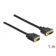 DELOCK Kábel DVI 24+5 csatlakozódugóval - VGA csatlakozódugóval 1 m kábel és adapter