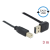 DELOCK Kábel EASY-USB 2.0-s A típusú csatlakozódugó, ívelt felfelé / lefelé > USB 2.0-s B-típusú csa