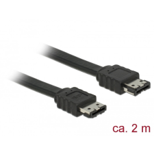 DELOCK Kábel eSATA 3 Gb/s hüvely > eSATA hüvely 2 m fekete kábel és adapter