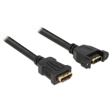 DELOCK kábel HDMI A anya > HDMI A anya panelrögzítés 25 cm (85100) (85100) kábel és adapter