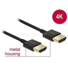 DELOCK kábel HDMI male/male összekötő 3D 4K Slim Premium, 2m (DL84773) kábel és adapter