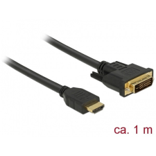 DELOCK kábel HDMI male to DVI 24+1 male kétirányú, 1m kábel és adapter