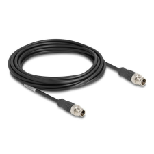 DELOCK Kábel M12 X kódolt 8 tűs apa - apa PVC 5 m kábel és adapter