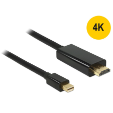 DELOCK Kábel mini Displayport 1.1 dugó - High Speed HDMI A dugó 4K 3 m, aranyozott, fekete kábel és adapter