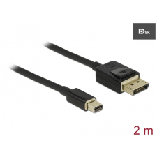  DELOCK kábel Mini DisplayPort &gt; DisplayPort 8K 60Hz tanúsítvánnyal 2m kábel és adapter