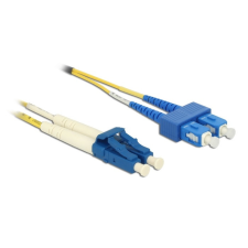 DELOCK Kábel, optikai szálas LC Duplex &gt; SC Duplex egyszeres OS2, 5 m kábel és adapter