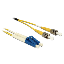 DELOCK Kábel, optikai szálas LC Duplex > ST Duplex egyszeres OS2, 5 m kábel és adapter