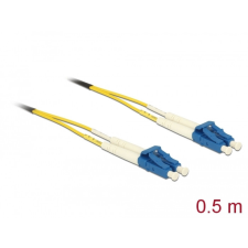 DELOCK Kábel, optikai szálas LC &gt; LC egyszeres OS2, 0,5 m egyéb hálózati eszköz
