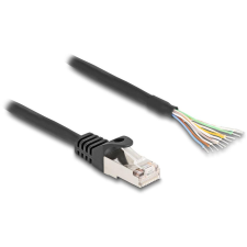 DELOCK Kabel RJ50 Stecker zu offenen Kabelenden S/FTP 3m SW (80207) kábel és adapter