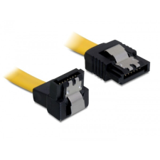 DELOCK kábel SATA 6 Gb/s le/egyenes, fém, 70 cm kábel és adapter