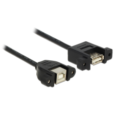 DELOCK kábel USB 2.0 Type-B anya panelre szerelhető &gt; USB 2.0 Type-A anya panelre szerelhető 25 cm kábel és adapter