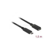 DELOCK kábel USB 3.1 Gen 2 Type-C male / female hosszabbító 1.5m 4K PD 60W (DL85534)