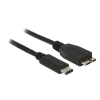  DELOCK kábel USB 3.1 Gen 2 Type-C male > USB Type Micro-B male 0.5m fekete