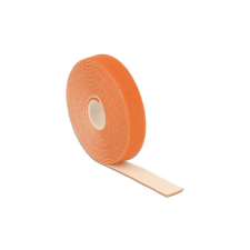 DELOCK Kabelbinder Klettverschluss 5000x20mm 1x Rol orange (18747) asztali számítógép kellék