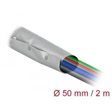 DELOCK Kábelkarmantyú patent szorítóval 2 m x 50 mm szürke / fekete villanyszerelés