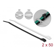 DELOCK Kábelkötegelő lapos fejrésszel hossza 370 mm szélessége 3,6 mm, 100 db. villanyszerelés