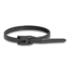 Delock Kábelkötegelő lapos fejrésszel hossza 370 mm szélessége 7,6 mm, 100 db. Fekete