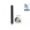 DELOCK Két csatornás WLAN WiFi 6 Antenna N anya 4 - 6 dBi 16,55 cm többirányú fix kültéri fekete