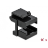 DELOCK Keystone fedél, fekete optikai szálasz csatlakozókhoz, 10 darab