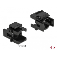DELOCK Keystone fekete borító 12,5 mm-es lyukkal, 4 db. egyéb hálózati eszköz