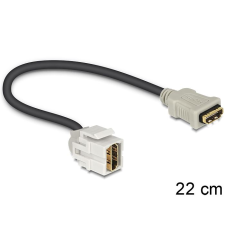 DELOCK Keystone modul HDMI anya > HDMI anya 250 kábel, 22cm (86328) (DE86328) kábel és adapter