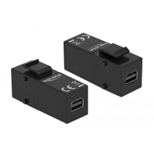 DELOCK Keystone modul, mini DisplayPort-csatlakozóhüvely > mini DisplayPort-csatlakozóhüvely kábel és adapter