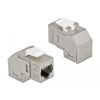 DELOCK Keystone modul, RJ45-aljzat - RJ45-aljzat, Cat.6A, 90 fokos szögű