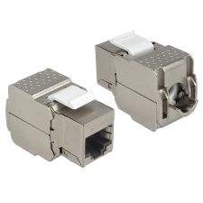 DELOCK Keystone modul RJ45 anya > RJ45 anya Cat.6, szürke egyéb hálózati eszköz