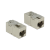 DELOCK Keystone Modul RJ45 -> RJ45 Cat6A Metall Bu/Bu (86408)