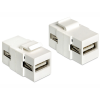 DELOCK Keystone modul USB 2.0 A anya> USB 2.0 A anya