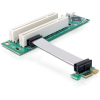 DELOCK kiemelő kártya PCI Express x1 > 2x PCI 32Bit 5 V, flexibilis kábellel, 9 cm, balos