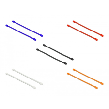 DELOCK Különböző színű rugalmas kábelkötöző Hx 80 x Sz 4 mm 10 db. villanyszerelés
