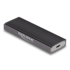  Delock Külső USB Type-C kombinált ház M.2 NVMe PCIe vagy SATA SSD eszközhöz - szerszám mentes asztali számítógép kellék