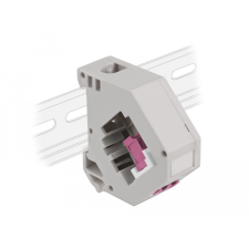 DELOCK Lila DIN sín adapter Keystone LC Duplex anyával egyéb hálózati eszköz