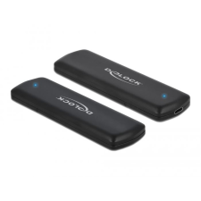 DELOCK M.2 külső SSD ház fekete (42633) (delock42633) asztali számítógép kellék
