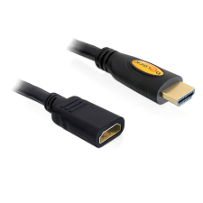 DELOCK magas sebességű HDMI hosszabbító kábel, Ethernettel, A apa / anya, 3 m kábel és adapter