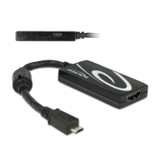 DELOCK MHL 3.0-s adapter > Nagysebességű HDMI 4K Ultra-HD felbontással és RCP funkcióval Premium kábel és adapter